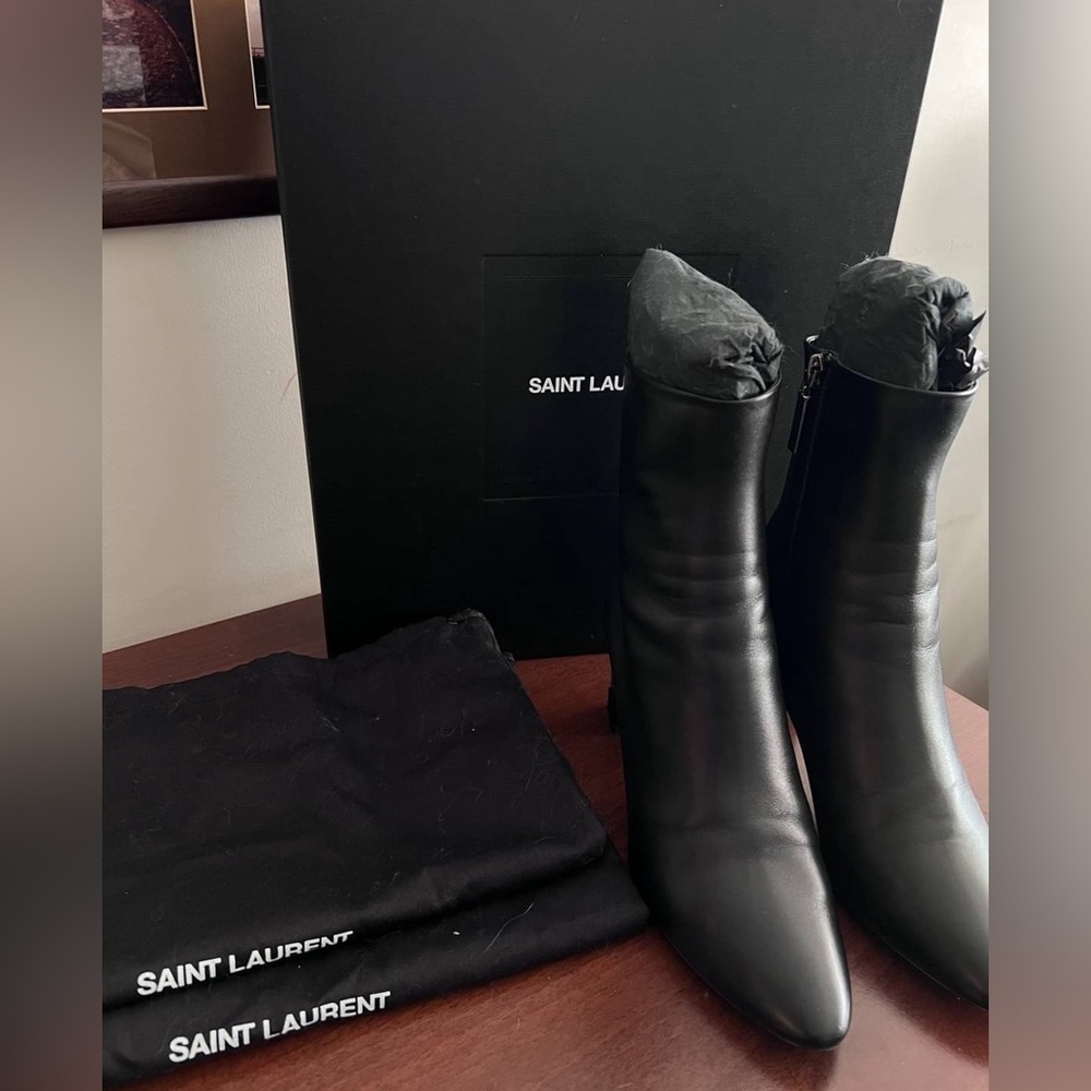 YSL Lou ankle boots